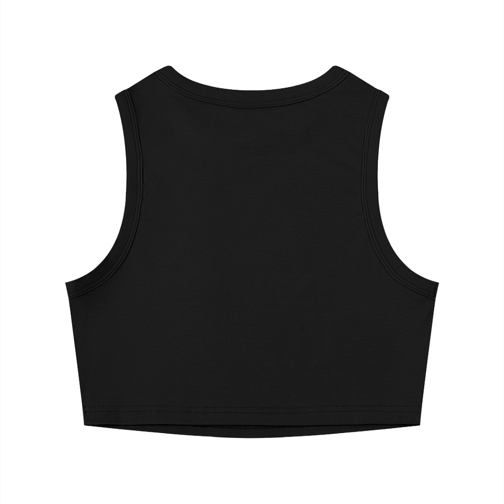 Women's Tight Crewneck Crop Tank Top Im holding my inner child