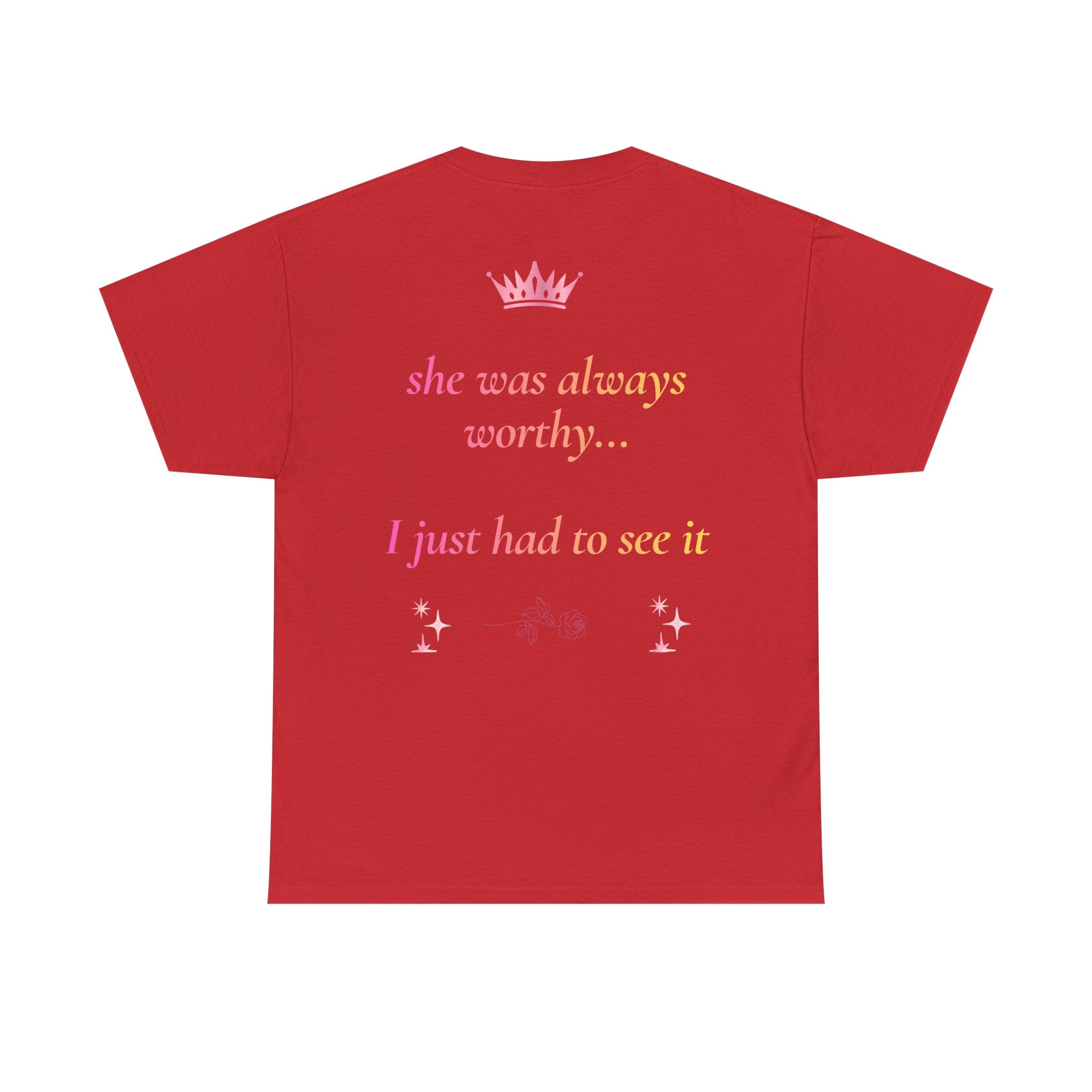 Falling in love with the Girl I am becoming Seeing Your Worth & Magic Tee | Self Love Quote, Positive Affirmation T-Shirt