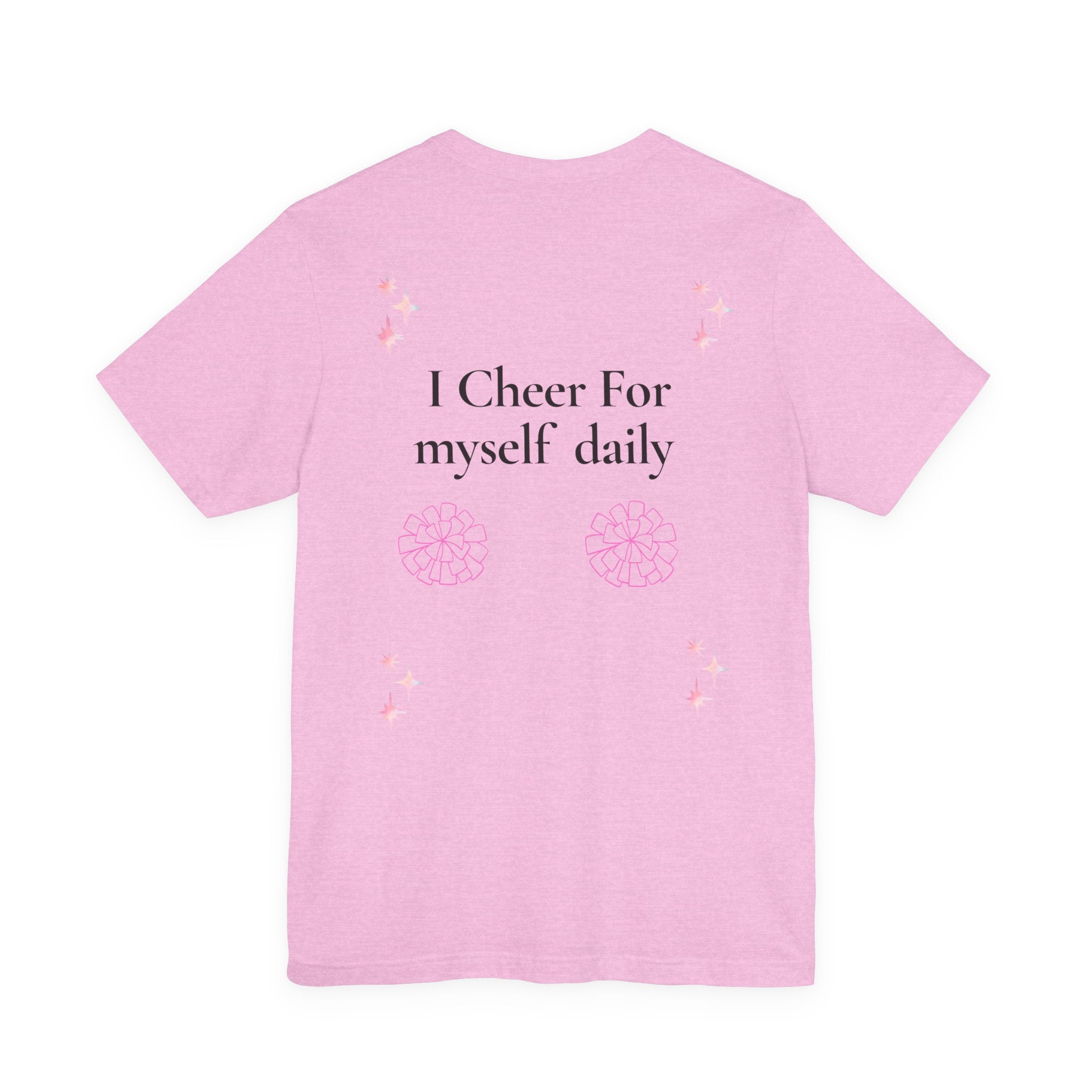 Be Your Own Cheerleader T-Shirt | Cheer Pom-Poms Motivational Tee