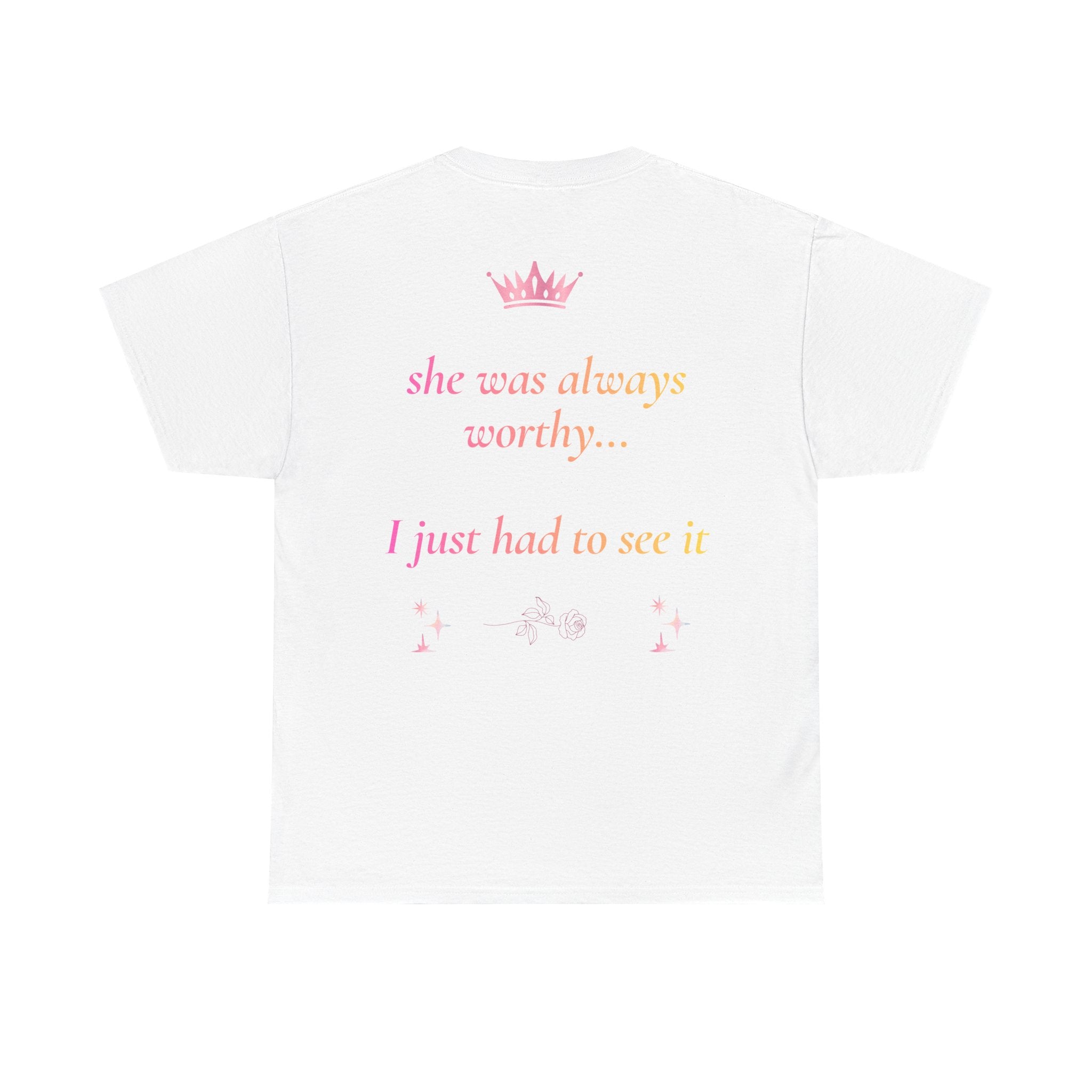 Falling in love with the Girl I am becoming Seeing Your Worth & Magic Tee | Self Love Quote, Positive Affirmation T-Shirt