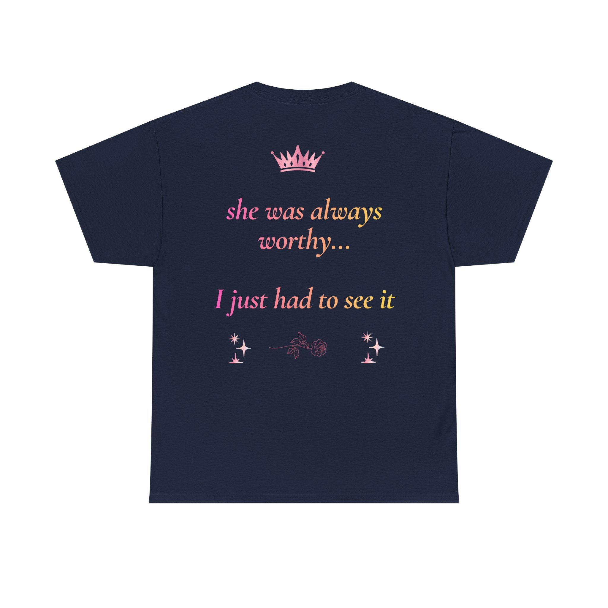 Falling in love with the Girl I am becoming Seeing Your Worth & Magic Tee | Self Love Quote, Positive Affirmation T-Shirt