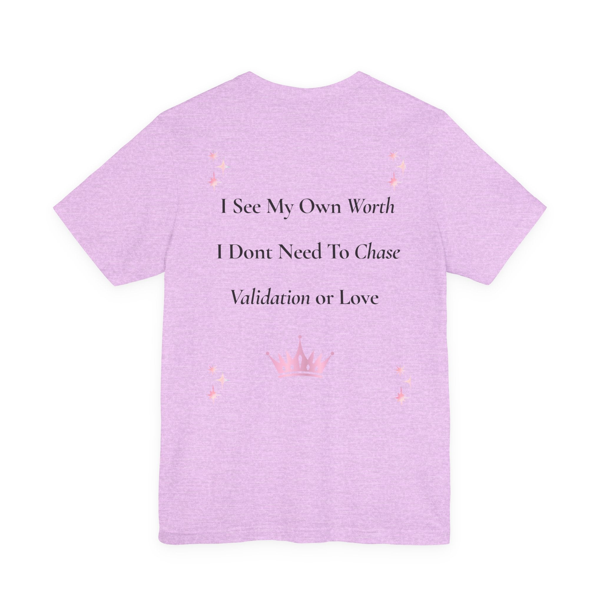 I Don't Chase I Attract Tee | Motivational Crown Graphic T-Shirt
