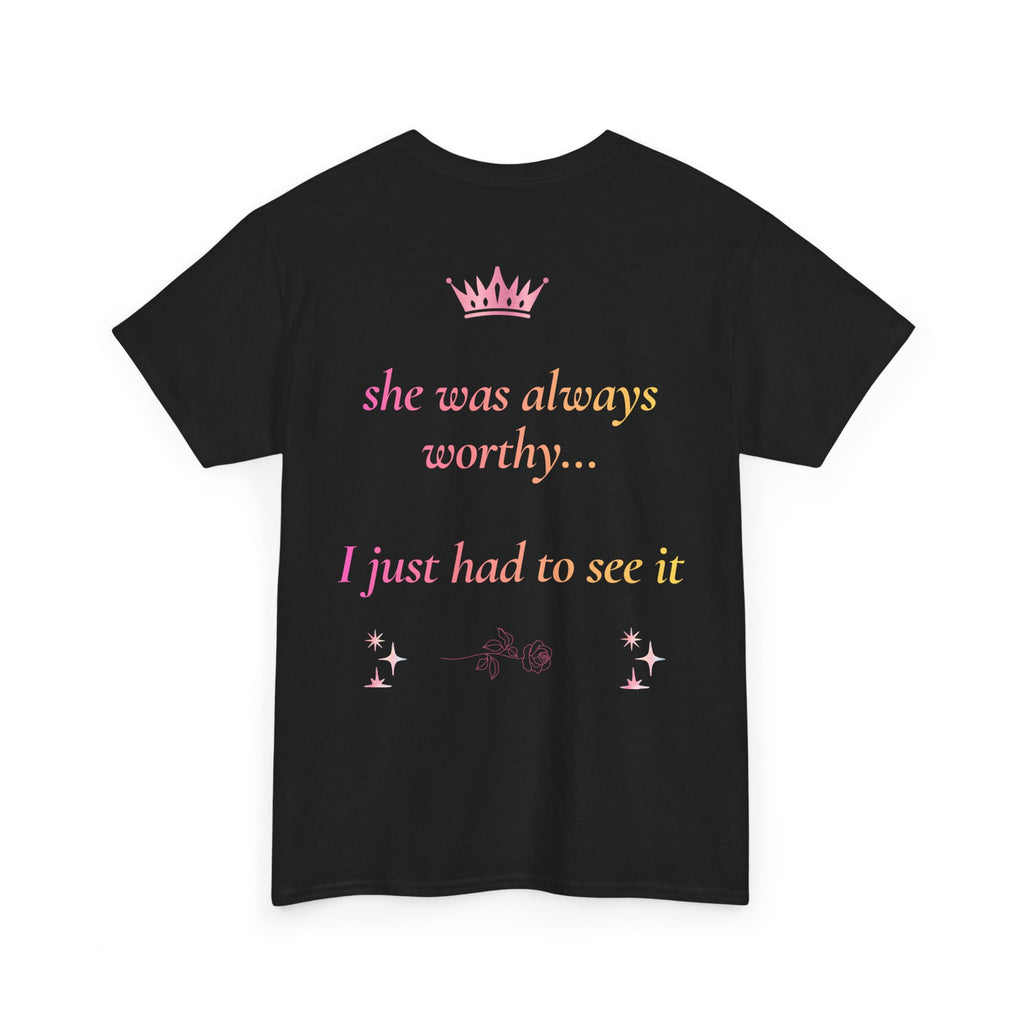 Falling in love with the Girl I am becoming Seeing Your Worth & Magic Tee | Self Love Quote, Positive Affirmation T-Shirt