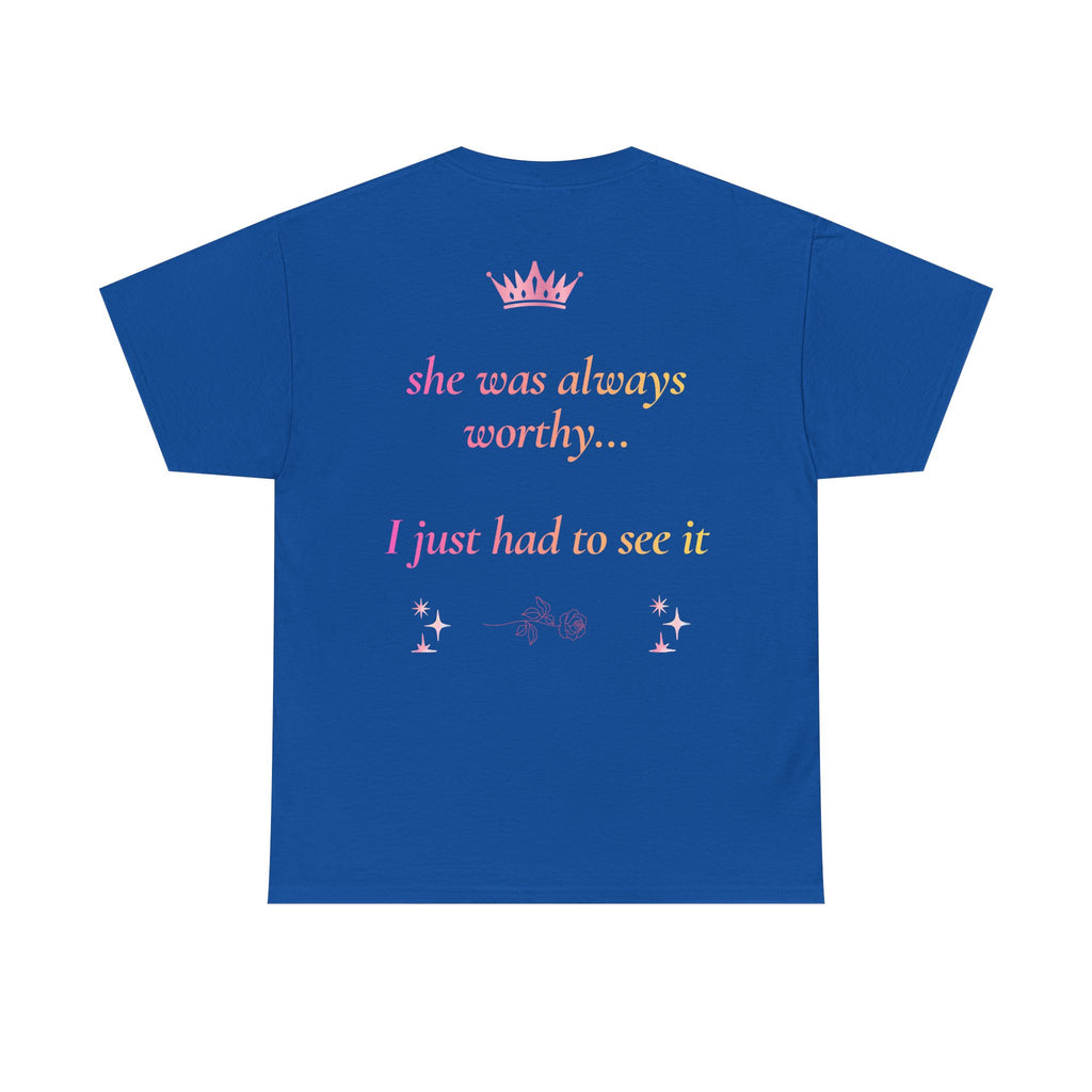 Falling in love with the Girl I am becoming Seeing Your Worth & Magic Tee | Self Love Quote, Positive Affirmation T-Shirt