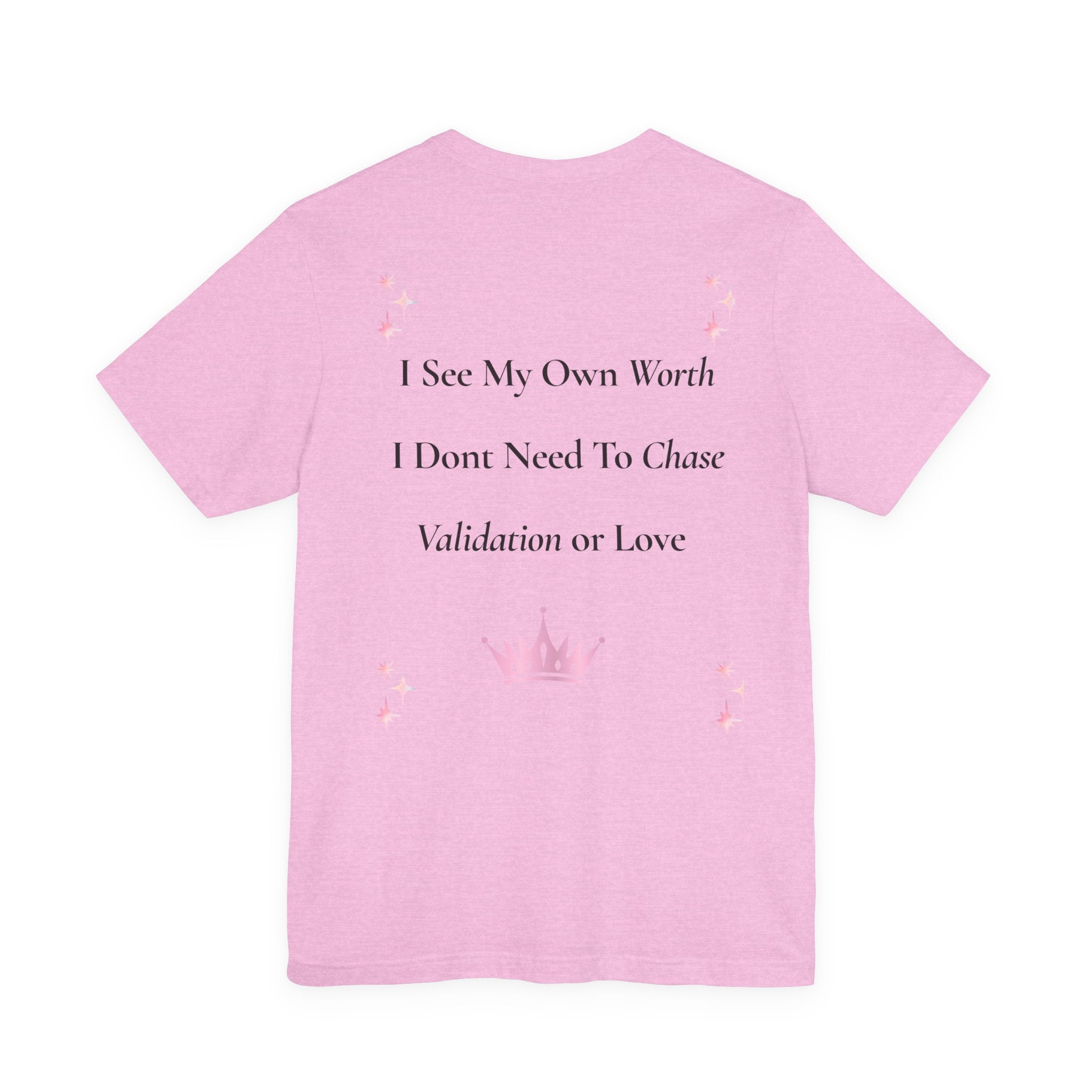 I Don't Chase I Attract Tee | Motivational Crown Graphic T-Shirt