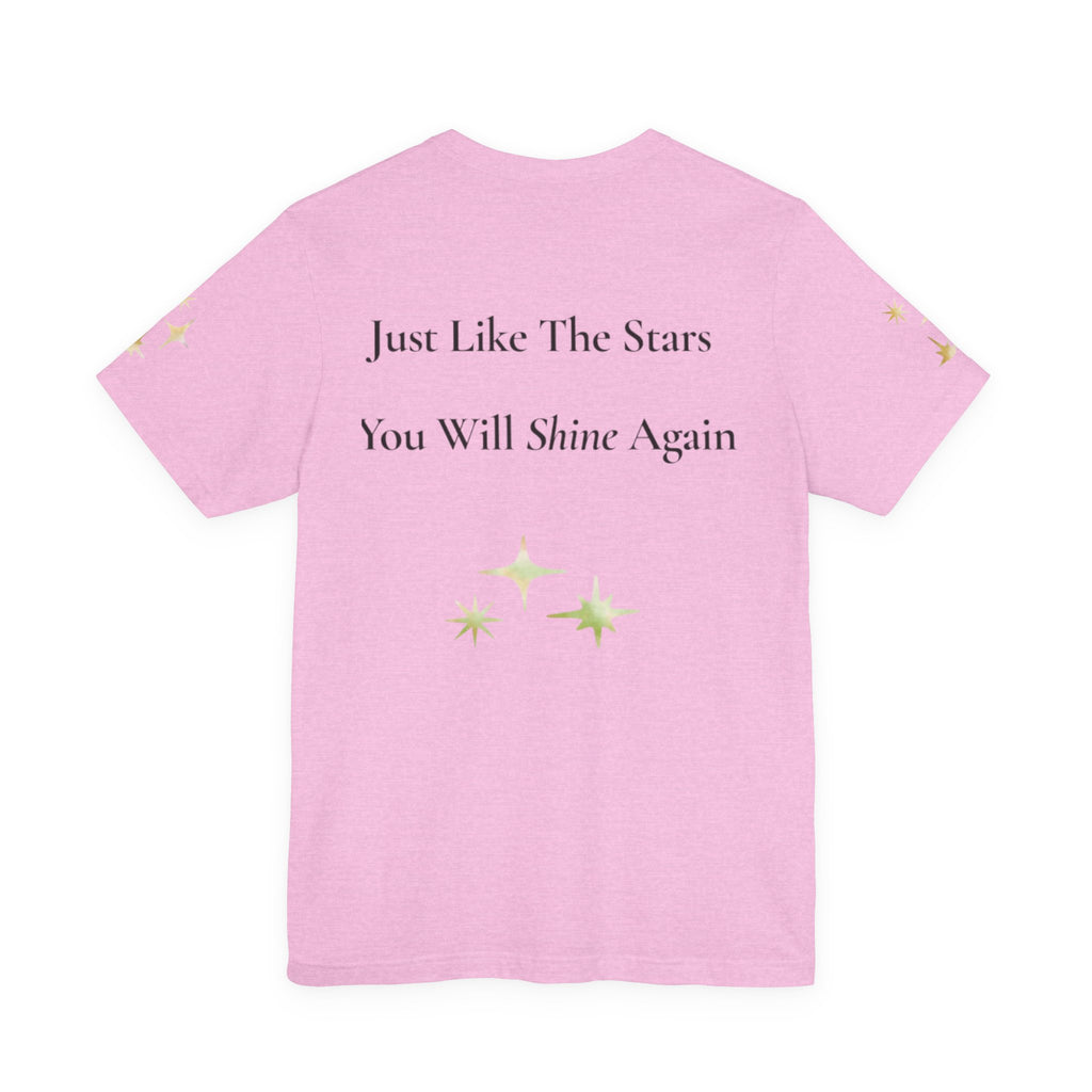 Even Stars Need Darkness To Shine Tee | Inspirational Quote Shirt, Minimal Star Design