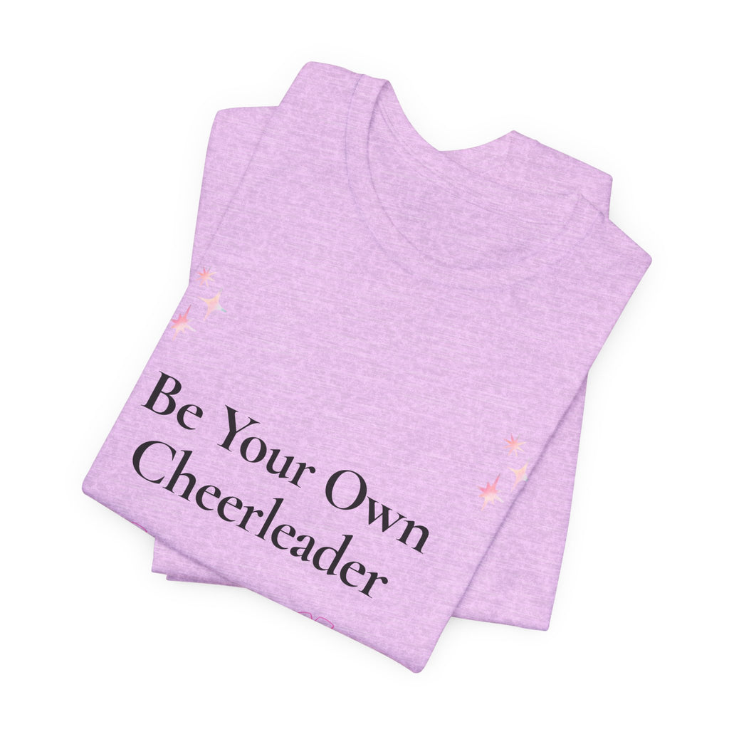 Be Your Own Cheerleader T-Shirt | Cheer Pom-Poms Motivational Tee