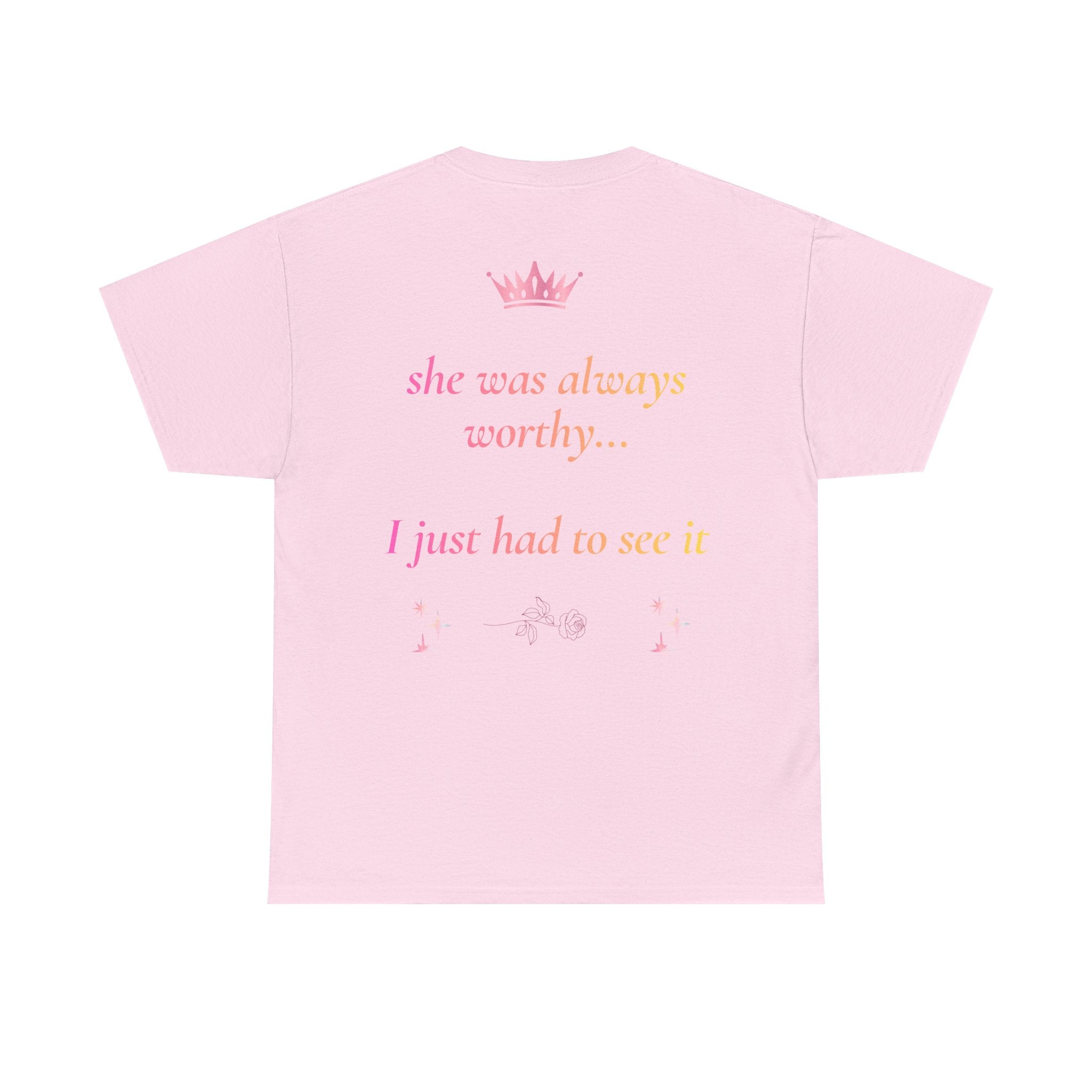Falling in love with the Girl I am becoming Seeing Your Worth & Magic Tee | Self Love Quote, Positive Affirmation T-Shirt