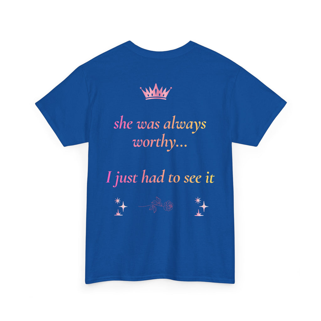 Falling in love with the Girl I am becoming Seeing Your Worth & Magic Tee | Self Love Quote, Positive Affirmation T-Shirt