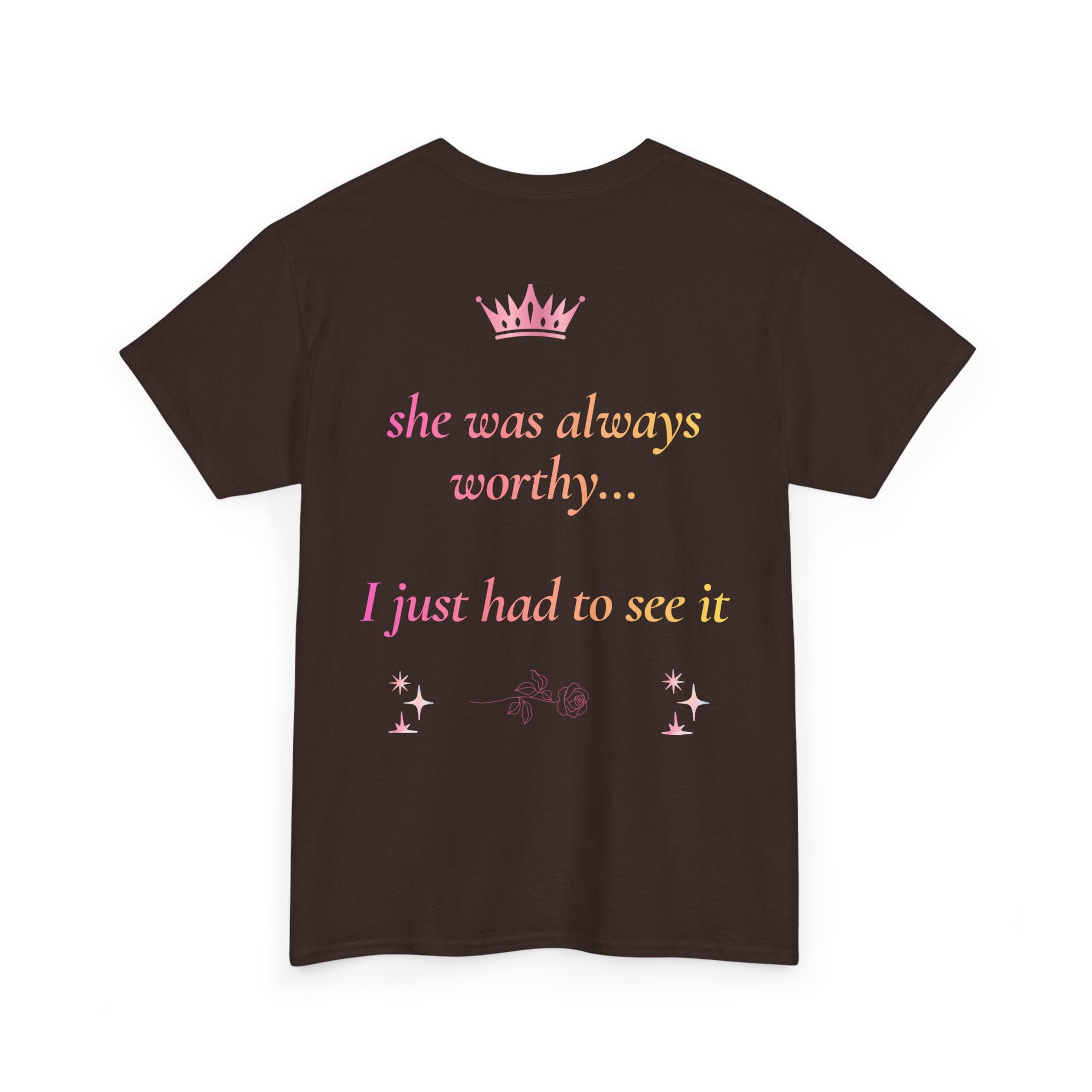 Falling in love with the Girl I am becoming Seeing Your Worth & Magic Tee | Self Love Quote, Positive Affirmation T-Shirt
