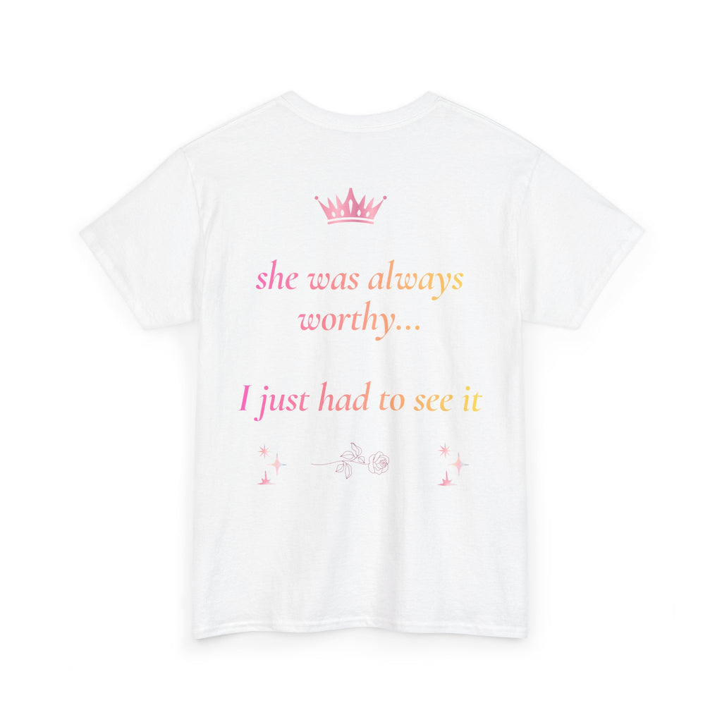 Falling in love with the Girl I am becoming Seeing Your Worth & Magic Tee | Self Love Quote, Positive Affirmation T-Shirt