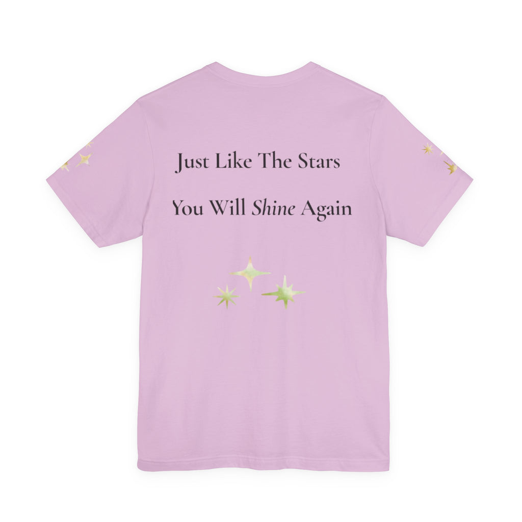 Even Stars Need Darkness To Shine Tee | Inspirational Quote Shirt, Minimal Star Design