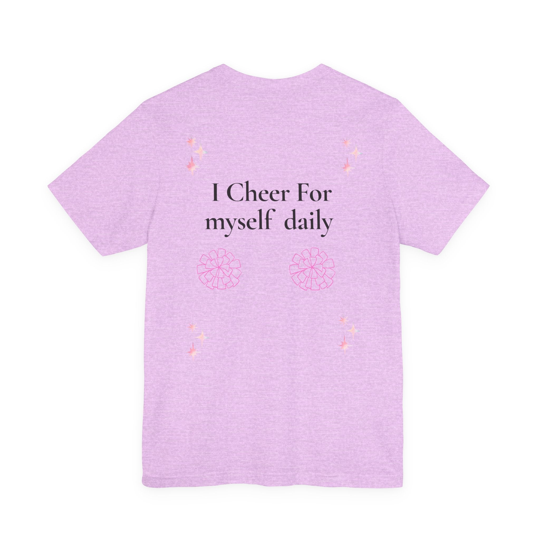 Be Your Own Cheerleader T-Shirt | Cheer Pom-Poms Motivational Tee