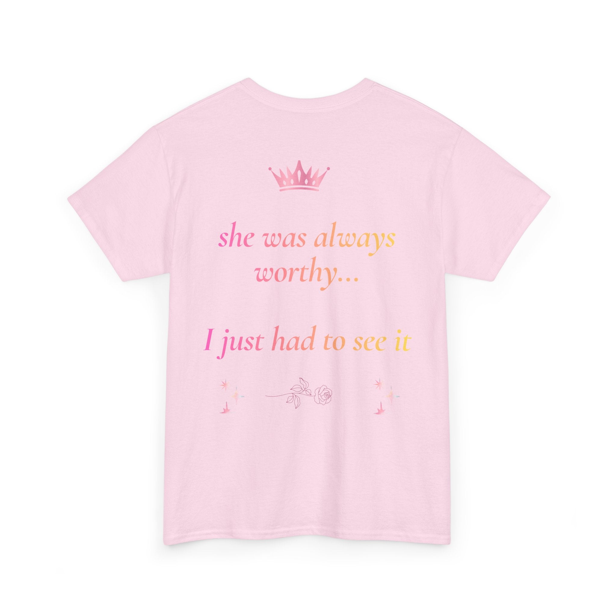 Falling in love with the Girl I am becoming Seeing Your Worth & Magic Tee | Self Love Quote, Positive Affirmation T-Shirt