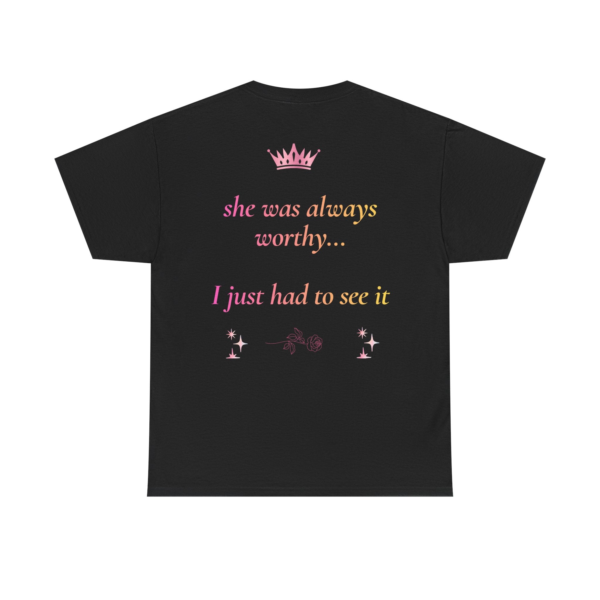 Falling in love with the Girl I am becoming Seeing Your Worth & Magic Tee | Self Love Quote, Positive Affirmation T-Shirt
