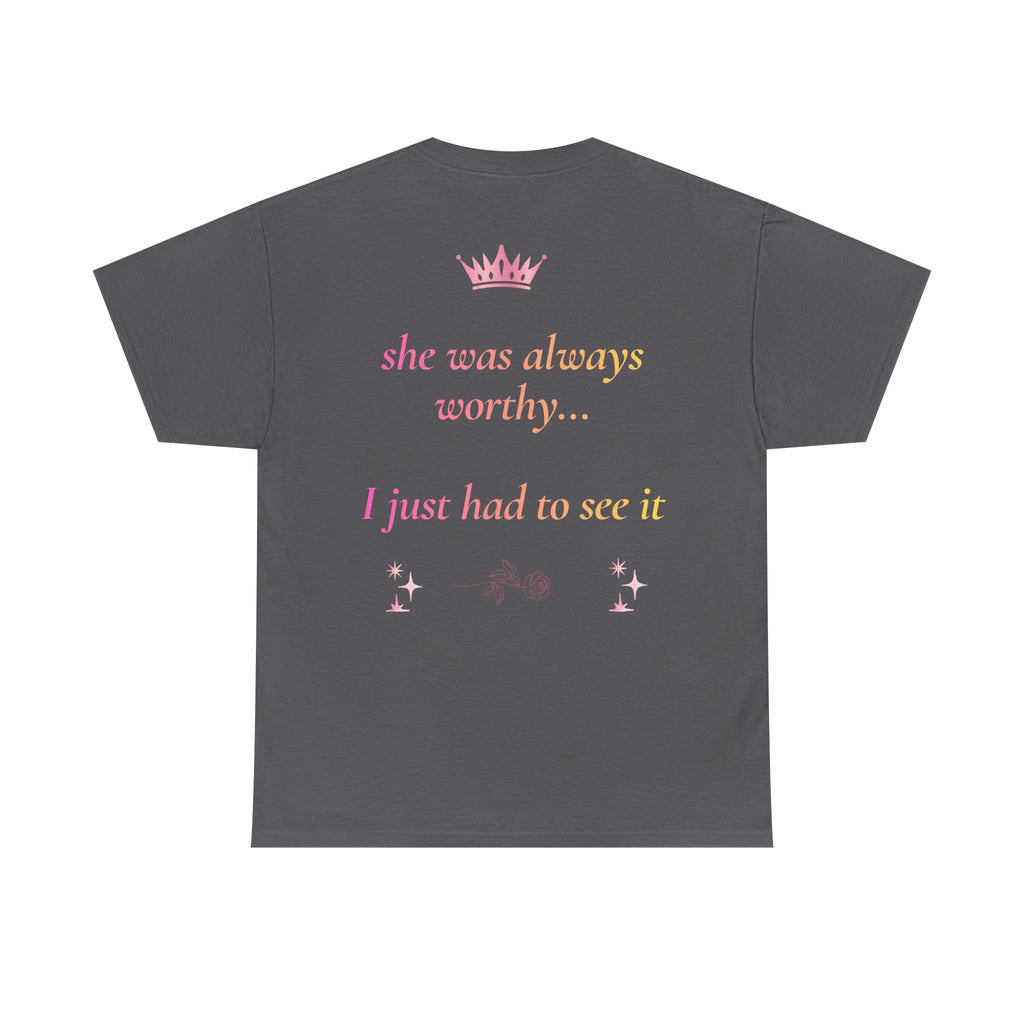 Falling in love with the Girl I am becoming Seeing Your Worth & Magic Tee | Self Love Quote, Positive Affirmation T-Shirt