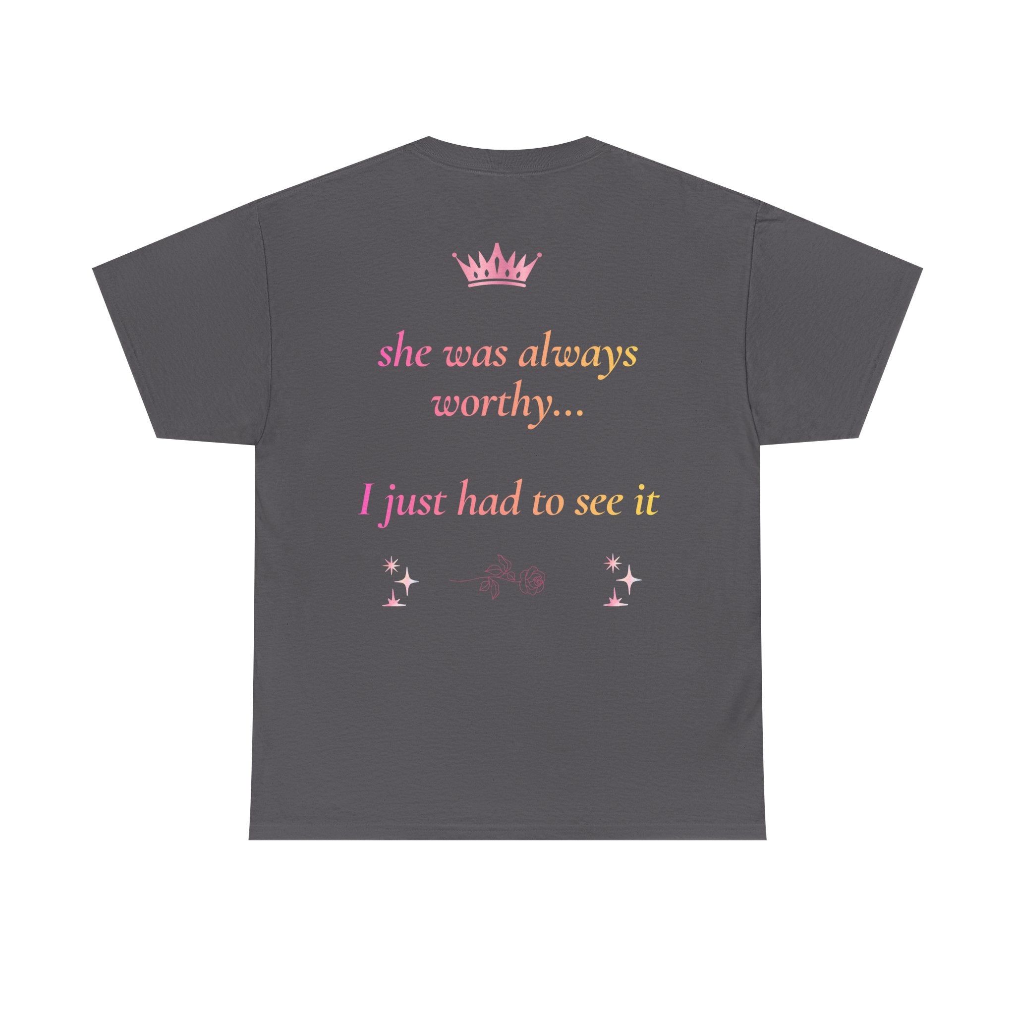 Falling in love with the Girl I am becoming Seeing Your Worth & Magic Tee | Self Love Quote, Positive Affirmation T-Shirt