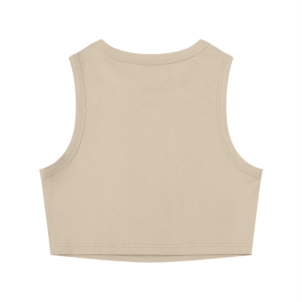 Women's Tight Crewneck Crop Tank Top Im holding my inner child